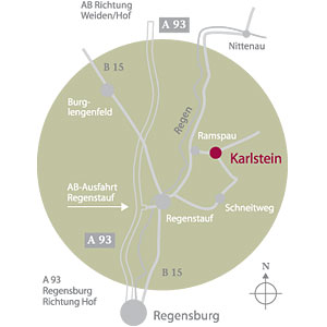Anfahrt Karlstein